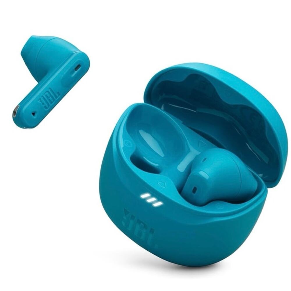 NEW JBL Tune Flex 2 Wireless Earbuds Teal ANC Noise Cancelling 48Hr Battery IP54